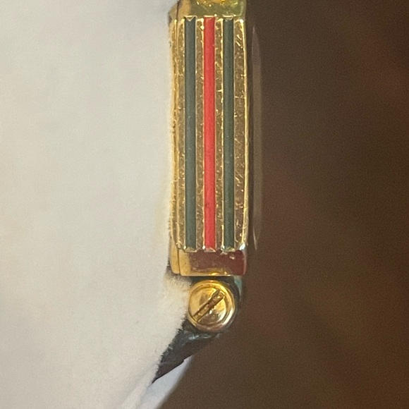 GUCCI GREEN sherry line dial STACKED WATCH - Picture 4 of 11